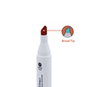DUAL TIP ALCOHOL-BASED INK MARKERS WITH PLASTIC CASE, SET OF 48 COLORS 