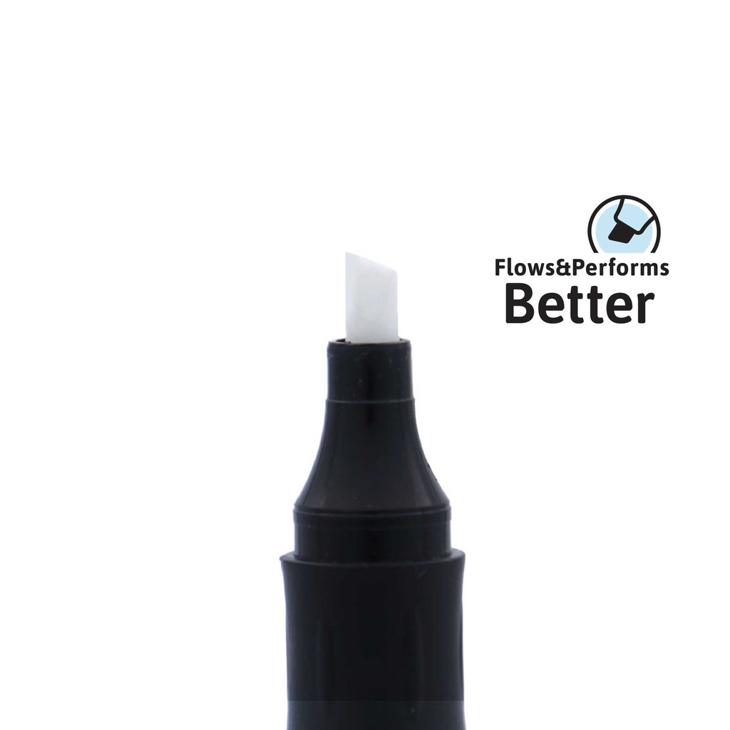 WHITEBOARD MARKERS, REFILLABLE, LIQUID BLACK INK, CHISEL TIP, BOX OF 12 PIECES