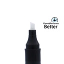 WHITEBOARD MARKERS, REFILLABLE, LIQUID BLACK INK, CHISEL TIP, BOX OF 12 PIECES