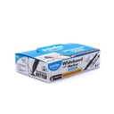 WHITEBOARD MARKERS, REFILLABLE, LIQUID BLACK INK, CHISEL TIP, BOX OF 12 PIECES