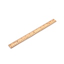 RULER, WOODEN, 12"/ 30 CM, 1 PIECE