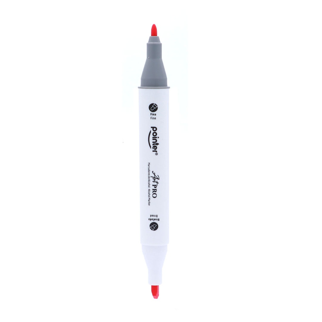 DUAL TIP ALCOHOL-BASED INK MARKERS WITH PLASTIC CASE, SET OF 60 COLORS 