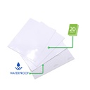 GLOSSY ADHESIVE PHOTO PAPER, 8.5X11",135GSM FOR INKJET PRINTERS SET OF 20  SHEETS