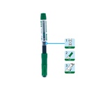 WHITEBOARD MARKERS, REFILLABLE, LIQUID GREEN INK, CHISEL TIP, BOX OF 12 PIECES