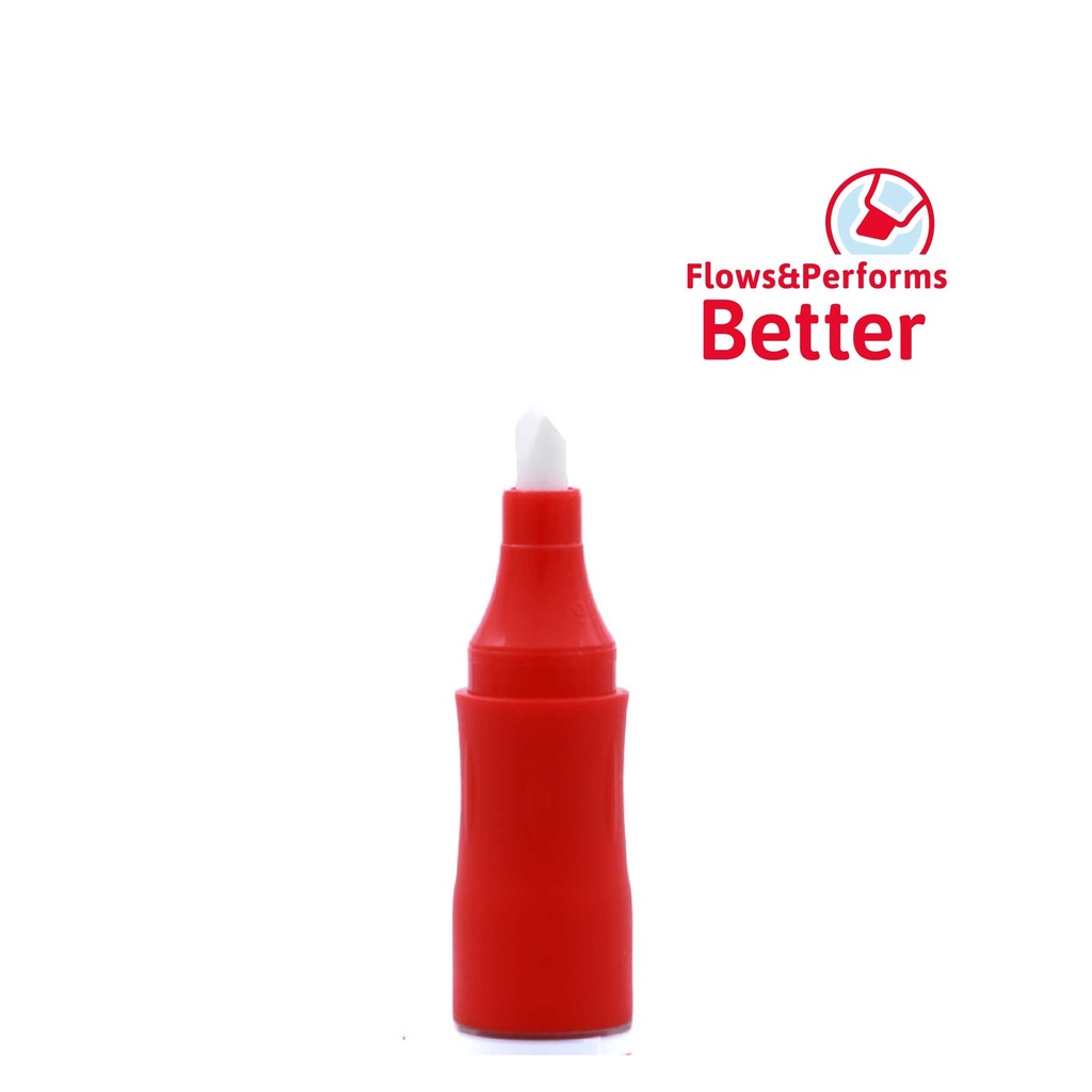 WHITEBOARD MARKERS, REFILLABLE, LIQUID RED INK, CHISEL TIP, BOX OF 12 PIECES
