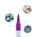 MARKERS, ACRYLIC PAINT, DUAL BRUSH TIP, SET OF 12  