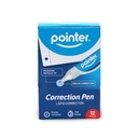 CORRECTION LIQUID PEN, FINE TIP, 9ML, BOX OF 12 PIECES