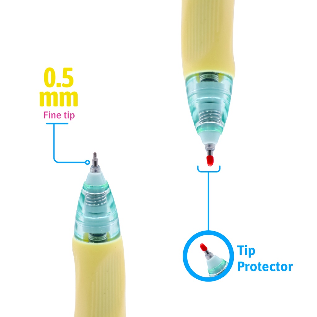 PENS, ERASABLE INK, RETRACTABLE, BLACK COLOR, 0.5MM, SET  OF 1  