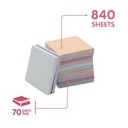 STICKY NOTES, 3X3", 6 MORANDI COLORS, SET OF 12 PADS, 840 SHEETS 