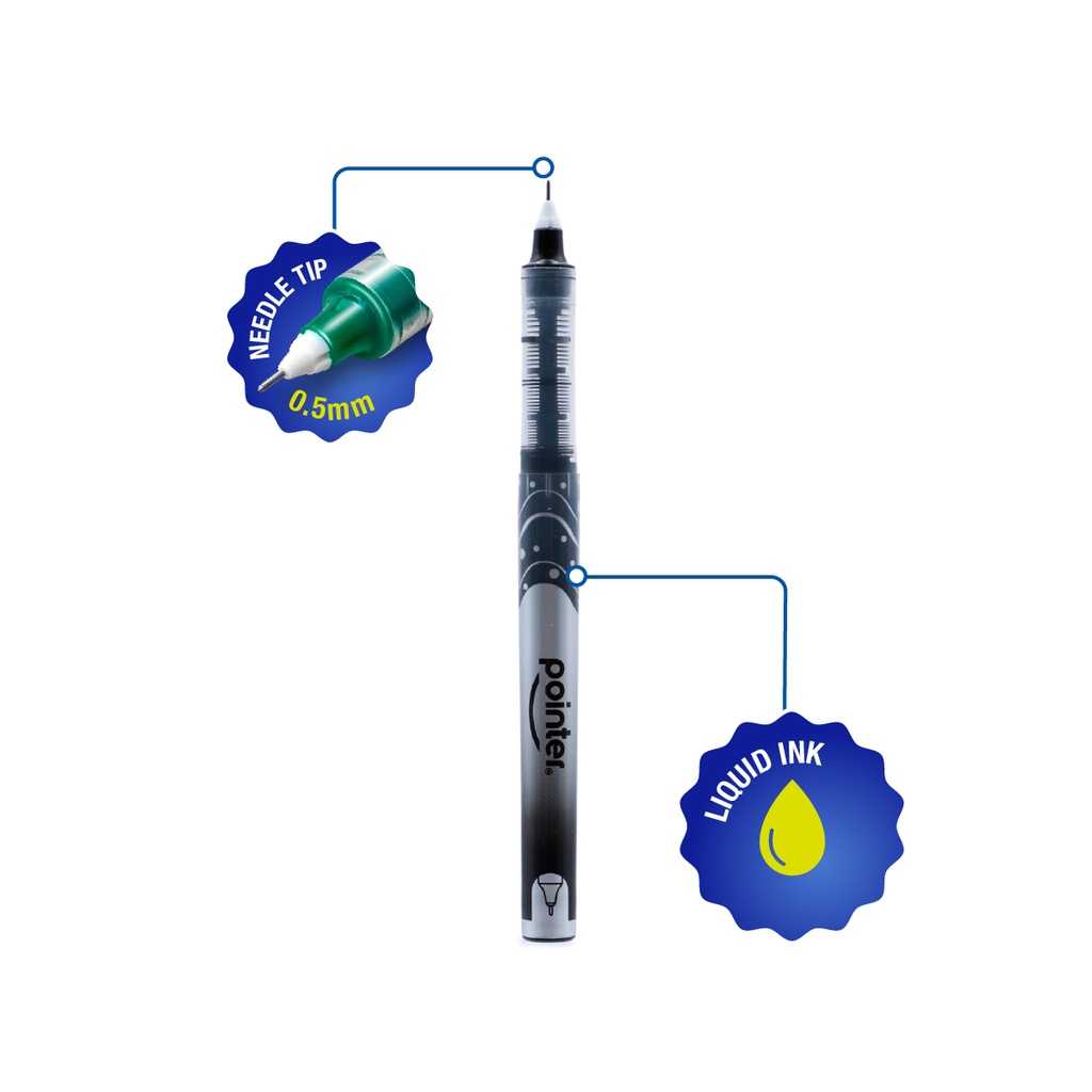 PENS, LIQUID COLOR, LIQUIQ INK, 0.5MM, SET OF 10 COLORS