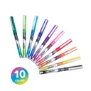 PENS, LIQUID COLOR, LIQUIQ INK, 0.5MM, SET OF 10 COLORS