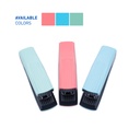 STAPLER SET, COLORS, PLASTIC, HALF STRIP, 25 SHEETS, 3 PIECES 
