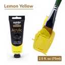 PREMIUM ACRYLIC PAINT, LEMON YELLOW, 75 ML (2.53 OZ), 1 TUBE