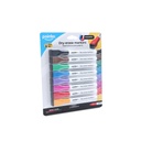 WHITEBOARD MARKERS, DUAL FINE TIP, MAGNETIC, SET OF 8 COLORS 