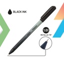 PENS, PRISMA, BALLPOINT, BLACK COLOR, 1.0 MM, BOX OF 12 PENS
