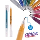 PENS, GLITTER, GEL,1.0MM, SET OF 10 COLORS