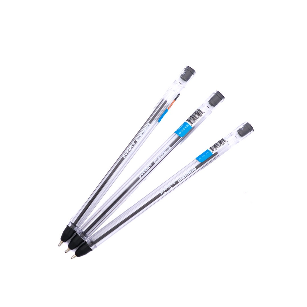 PENS, ULTRA SMOOTH, SEMI-GEL, BALLPOINT, BLACK COLOR, 1.0 MM, BOX OF 12 PIECES