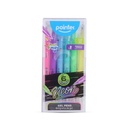 PENS, NEON, GEL,1.0MM, SET OF 6 COLORS 