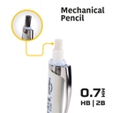 MECHANICAL PENCILS, PASTEL COLORS, WITH GRIP,0.7MM, SET OF 1 