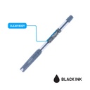 PENS, SLIDER, BALLPOINT, WITH GRIP, BLACK COLOR, 1.0 MM, BOX OF 12 PIECES