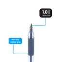 PENS, SLIDER, BALLPOINT, WITH GRIP, BLACK COLOR, 1.0 MM, BOX OF 12 PIECES