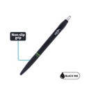 PENS, NOIR, SEMI-GEL,RETRACTABLE , BLACK COLOR, 1.0 MM, BOX OF 12 PIECES