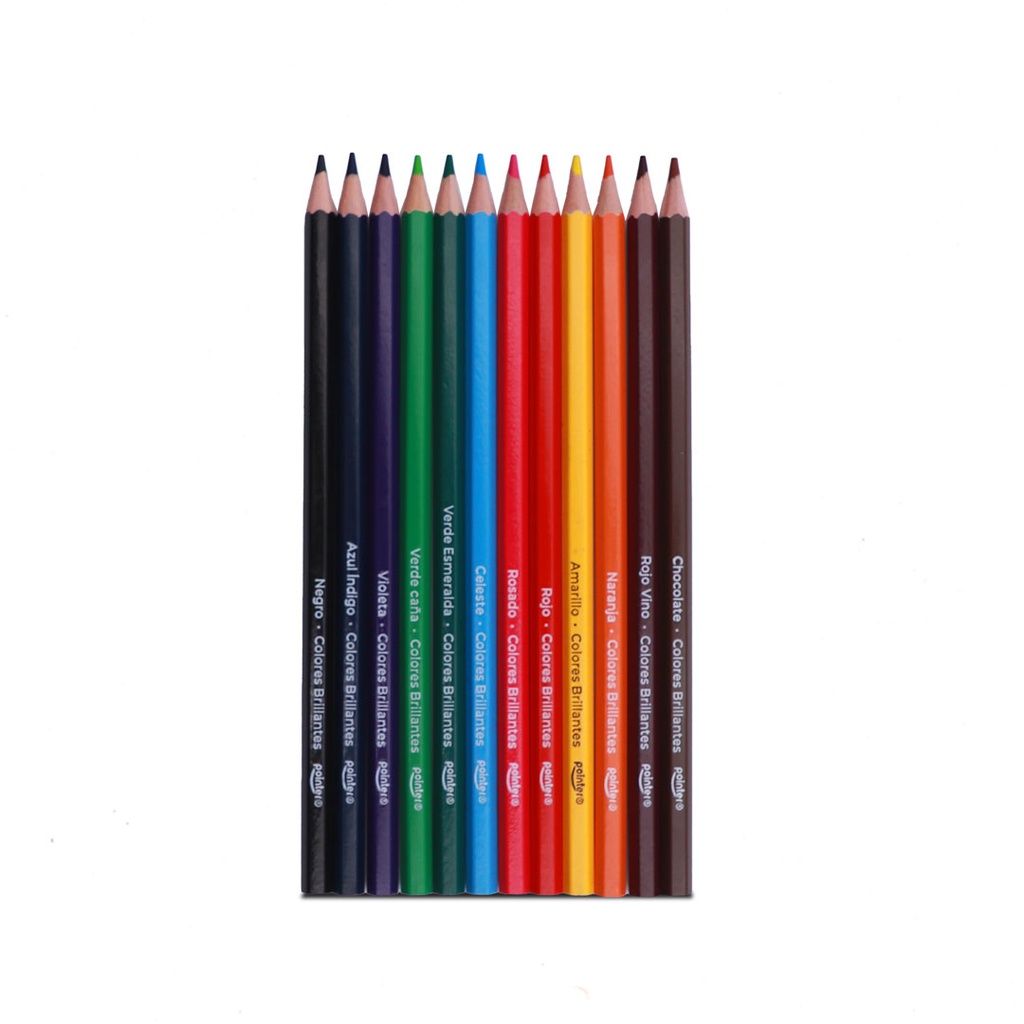 COLORED PENCILS, INTENSE, HEXAGONAL, SET OF 12 COLORS