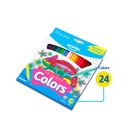 COLORED PENCILS, INTENSE, HEXAGONAL, SET OF 24 COLORS