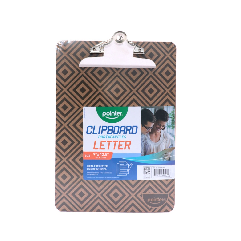 CLIPBOARD, A4 LETTER SIZE, BUTTERFLY CLIP, MDF, 1 PIECE