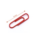 PAPER CLIPS 1", ASSORTED COLOR, VINYL COATED, PLASTIC BOX OF 80 PIECES