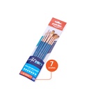 PAINTBRUSHES, TAKLON BRISTLE , BLUE HANDLE , SET OF 7 PIECES