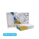 CANVAS, STRECHED, 9X12", PRE-DRAWN WITH CHILDREN’S DESIGNS, 1 PIECE