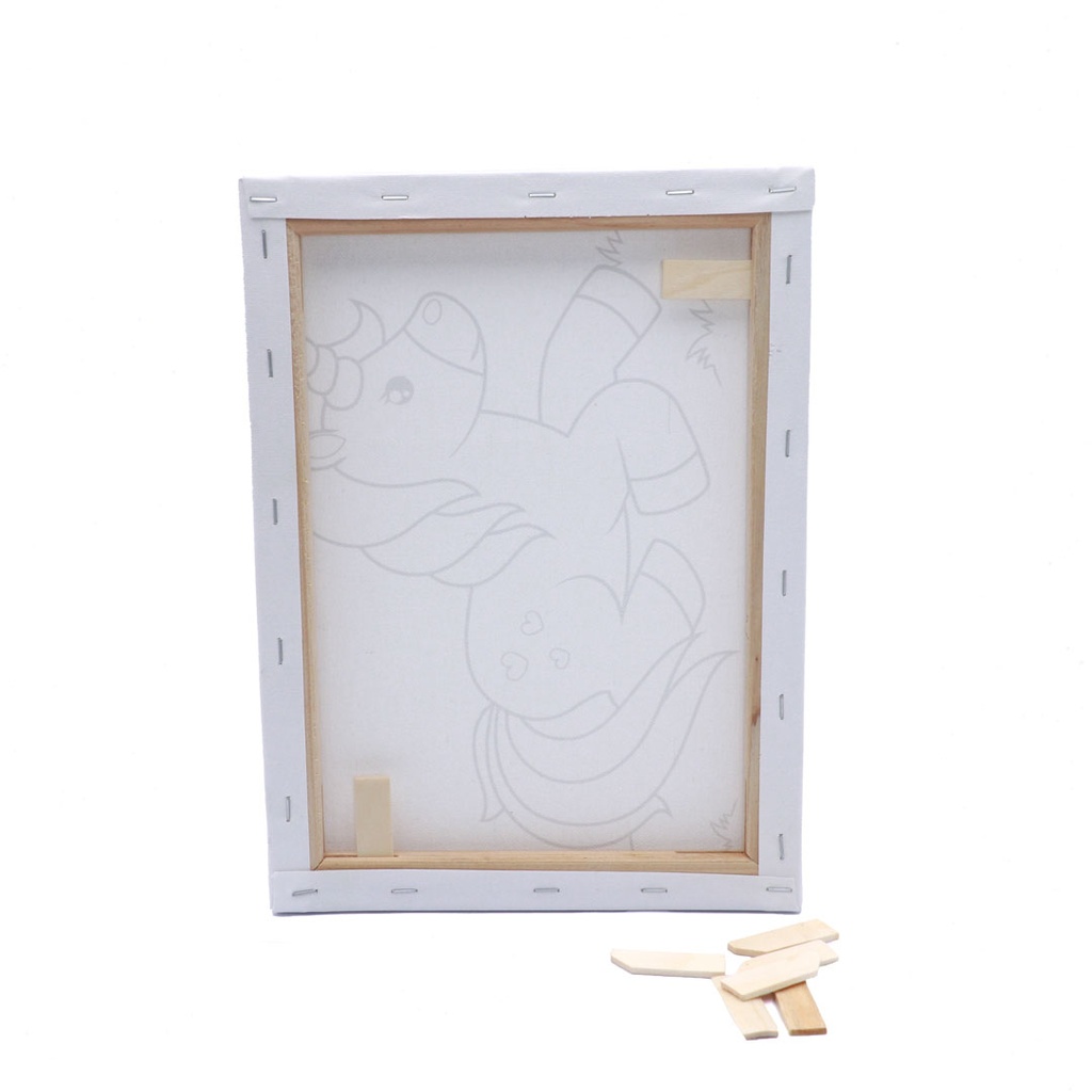 CANVAS, STRECHED, 9X12", PRE-DRAWN WITH CHILDREN’S DESIGNS, 1 PIECE