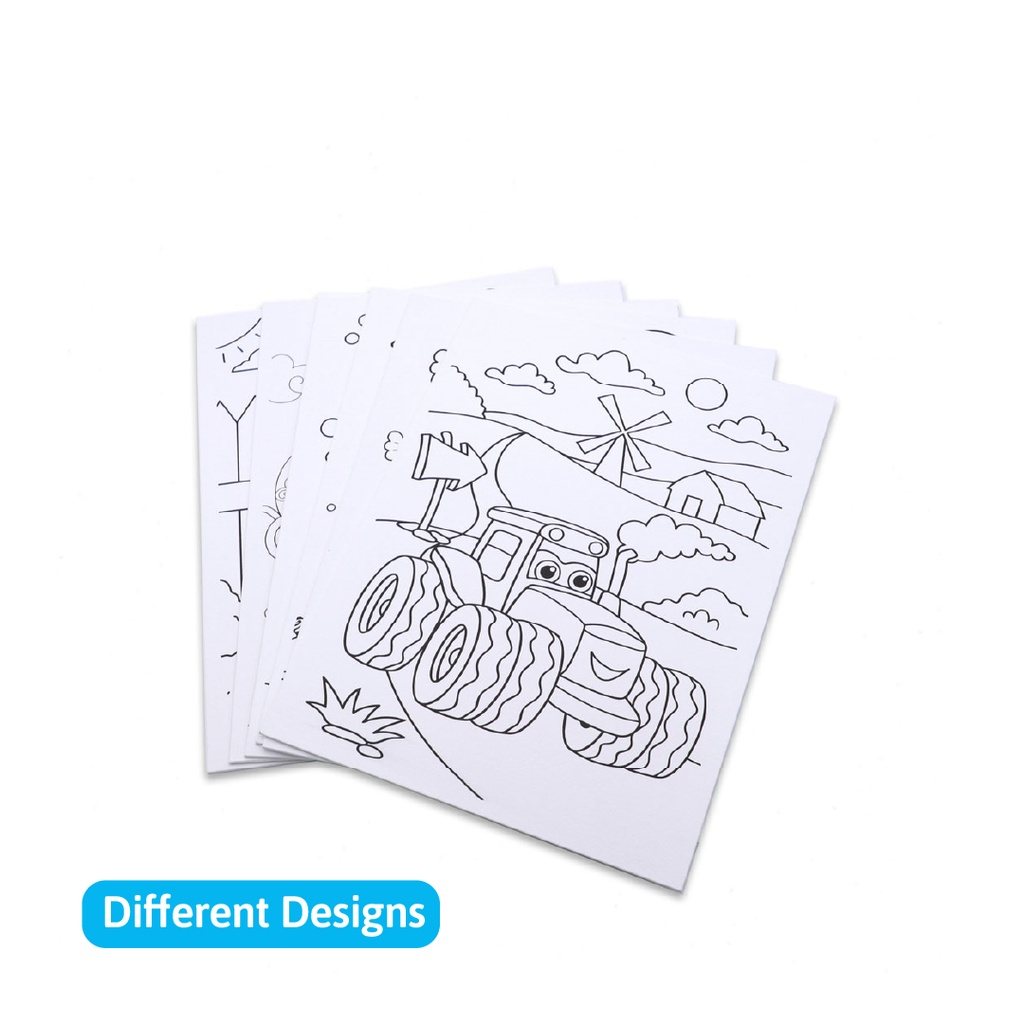 CANVAS, PANEL,12X16", 100% COTTON, PRE-DRAWN WITH CHILDREN'S DESIGNS,1 PIECE