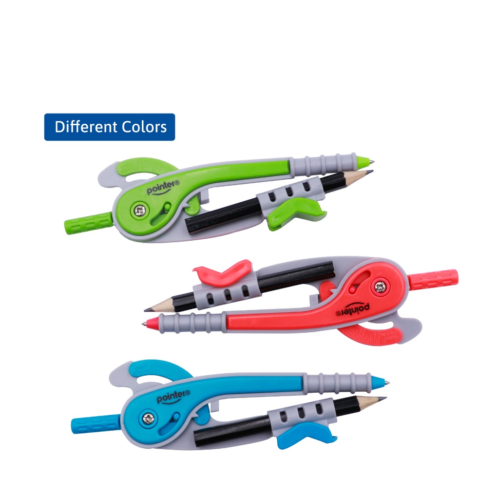 GEOMETRY MATH SET, IN BLISTER, SET OF 5 PIECES