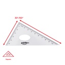 GEOMETRY MATH SET, IN BLISTER, SET OF 5 PIECES