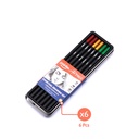 CHARCOAL PENCILS, SOFT, MEDIUM, AND HARD, SET OF  6 PIECES