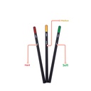 CHARCOAL PENCILS, SOFT, MEDIUM, AND HARD, SET OF  6 PIECES