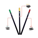 CHARCOAL PENCILS, SOFT, MEDIUM, AND HARD WITH BLENDING STUMP, SET OF 4 PIECES