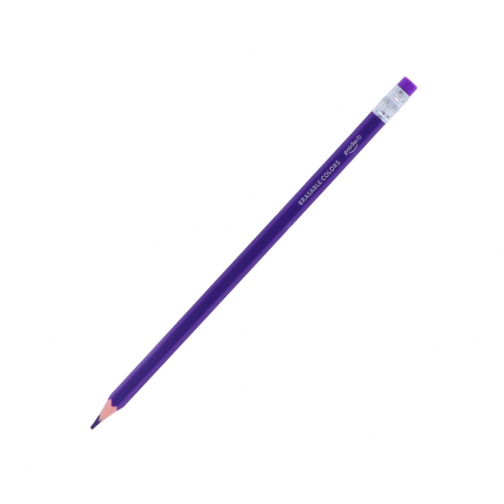 COLORED PENCILS, ERASABLE , SET OF 12 COLORS