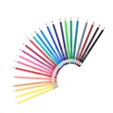 COLORED PENCILS, ERASABLE , SET OF 24 COLORS