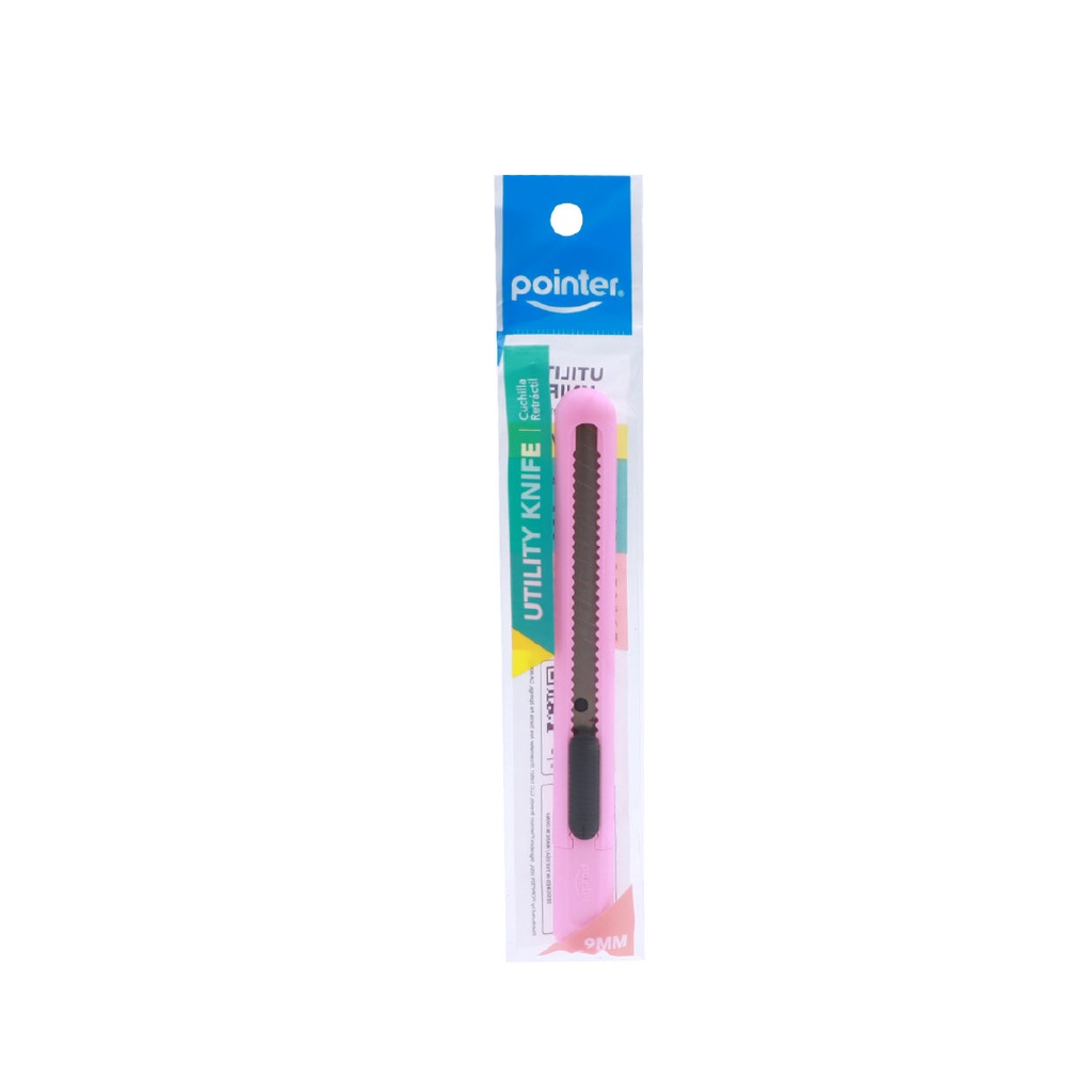 UTILITY KNIFE, PASTEL BODY, 9MM, 1 PIECE