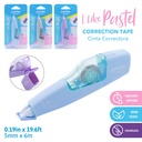 CORRECTION TAPE, PASTEL COLORS, 5X6MM, 1 PIECE