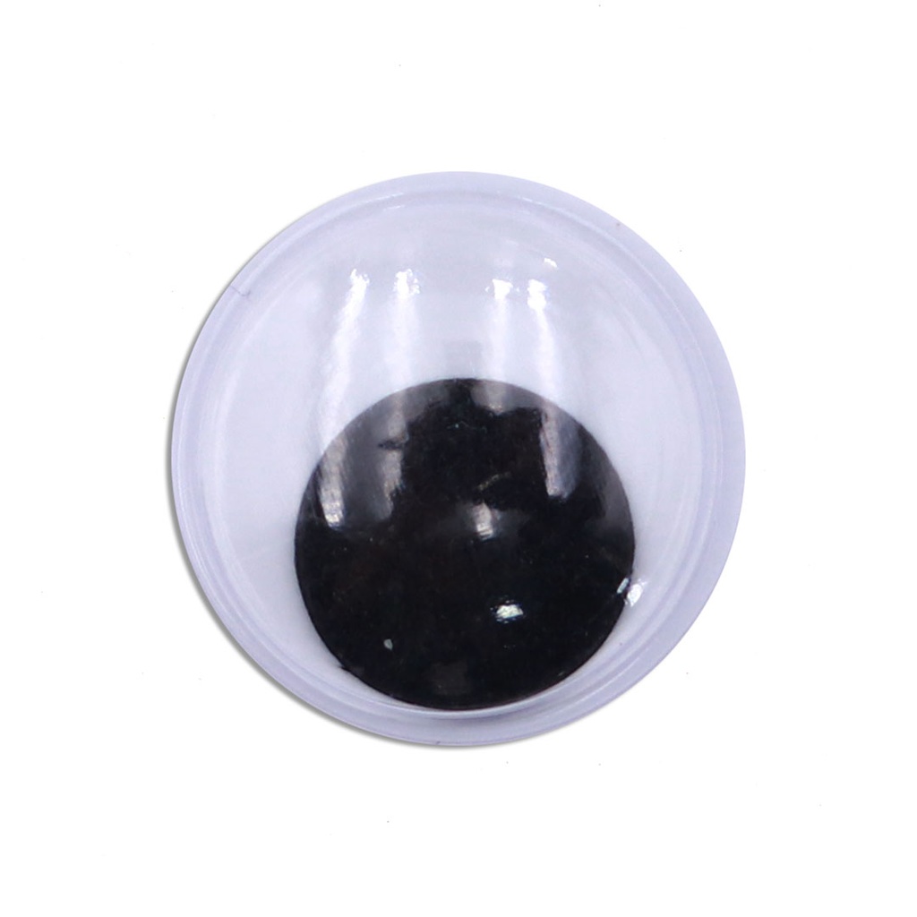GOOGLY EYES WIGGLY, BLACK AND WHITE, ASSORTED SIZES, SET OF 150 PIECES 