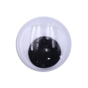 GOOGLY EYES WIGGLY, BLACK AND WHITE, ASSORTED SIZES, SET OF 150 PIECES 
