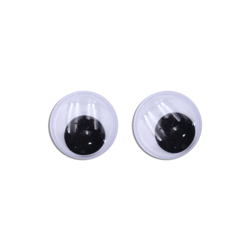 GOOGLY EYES WIGGLY, BLACK AND WHITE, ASSORTED SIZES, SET OF 150 PIECES 