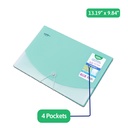 EXPANDING ORGANIZER FILE FOLDER A4, 4 POCKETS WITH ELASTIC BAND CLOSURE, 1 PIECE