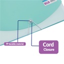 EXPANDING ORGANIZER FILE FOLDER A4, 4 POCKETS WITH ELASTIC BAND CLOSURE, 1 PIECE