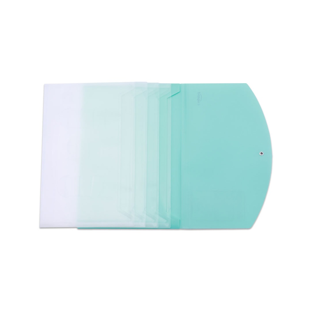 EXPANDING ORGANIZER FILE FOLDER A4, 4 POCKETS WITH ELASTIC BAND CLOSURE, 1 PIECE