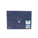 EXPANDING ORGANIZER FILE FOLDER A4, 13 POCKETS WITH DECORATIVE UPPER/LOWER COVER AND ELASTIC BAND CLOSURE, 1 PIECE